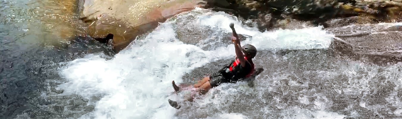 Kitulgala adventure, waterfall abseiling, Jungle track, Rock sliding, Confident jumping